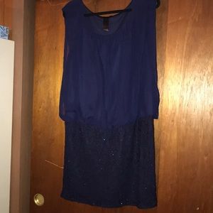 Navy cocktail dress